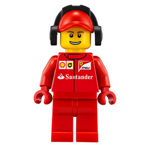 Scuderia Ferrari Team Crew Member - Male, Thin Grin with Teeth