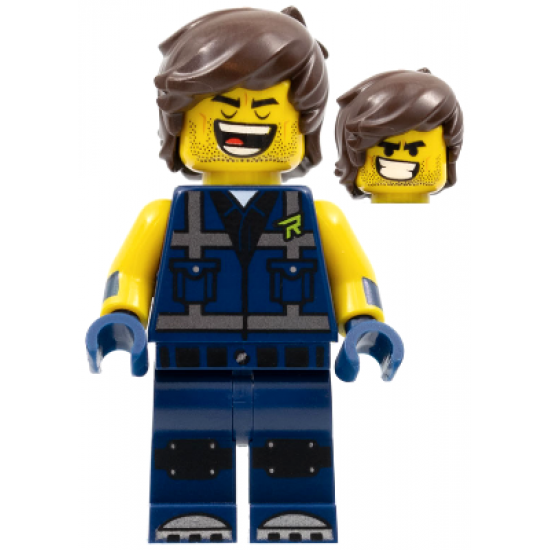 Rex Dangervest - Eyes Closed / Large Lopsided Grin with Teeth