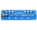 Technic, Panel Curved 11 x 3 with 10 Pin Holes through Panel Surface with 'MT LIFTING SERVICE' Pattern (Sticker) - Set 42042