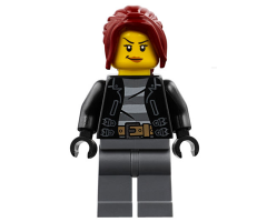 Police - City Bandit Crook Female, Dark Red Hair