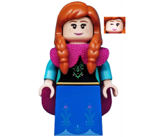 Anna, Disney, Series 2 (Minifigure Only without Stand and Accessories)