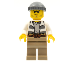 Swamp Police - Crook Male with Dark Bluish Gray Knit Cap