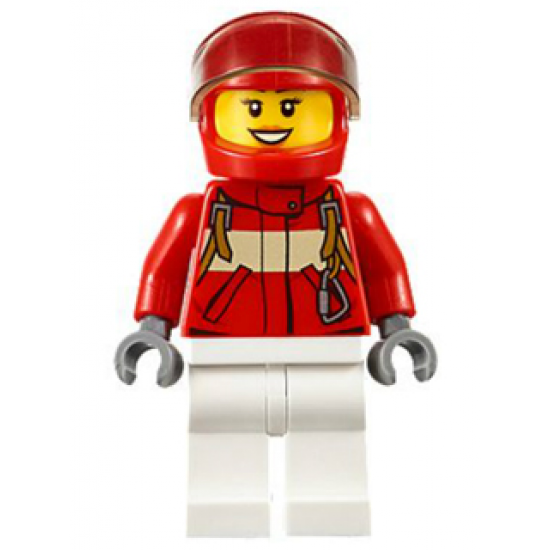 Paramedic - Pilot Female, Red Helmet