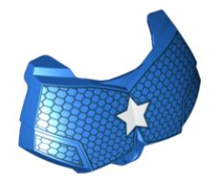 Large Figure Part Chest Armor Small with Captain America Star Pattern