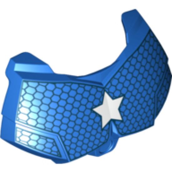 Large Figure Part Chest Armor Small with Captain America Star Pattern