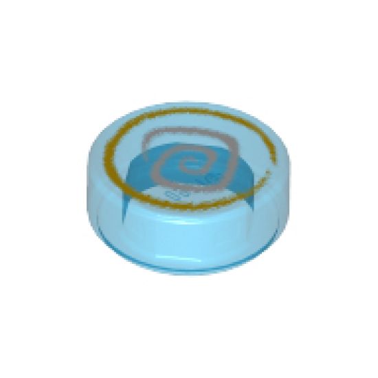 Tile, Round 1 x 1 with Ninjago Hypnobrai Pattern