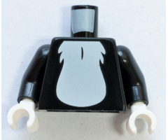 Torso White Chest Fur Pattern / Black Arms / White Hands