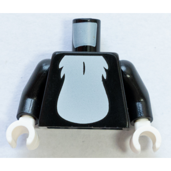 Torso White Chest Fur Pattern / Black Arms / White Hands
