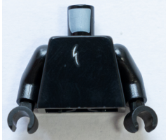 Torso White Lightning Bolt Pattern / Black Arms / Black Hands