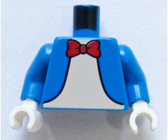 Torso Jacket, Red Bow Tie and White Shirt Pattern / Blue Arms / White Hands
