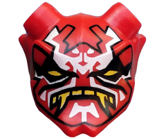 Minifigure, Visor Mask Ninjago Oni with Mask of Vengeance Pattern