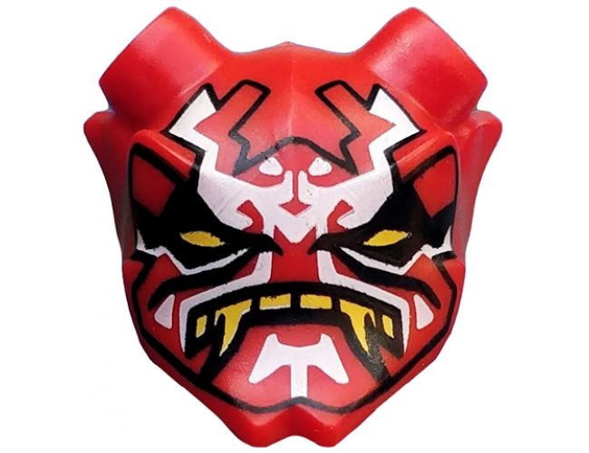 Minifigure, Visor Mask Ninjago Oni with Mask of Vengeance Pattern