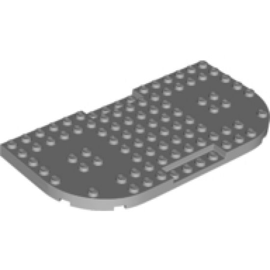 Brick, Modified 8 x 16 x 2/3 with 1 x 4 Indentations and 2 Rounded Corners