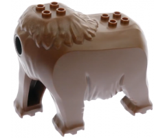 Mammoth Body with Dark Brown Rotation Joint Socket