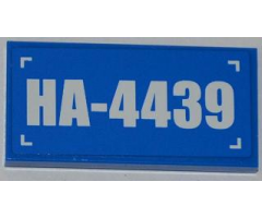 Tile 2 x 4 with 'HA-4439' Pattern (Sticker) - Set 4439