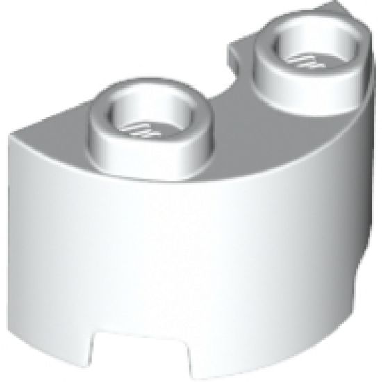 Cylinder Half 1 x 2 x 1