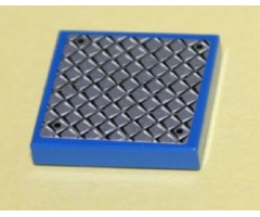 Tile 2 x 2 with Tread Plate and 4 Rivets Pattern (Sticker) - Set 7723