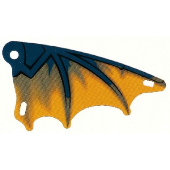 Plastic Triangle 6 x 12 Scalloped Wing with Wyvern Dragon Wing Pattern