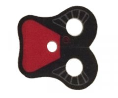 Minifigure Armor Pauldron Cloth with Dark Red Shoulder Pattern