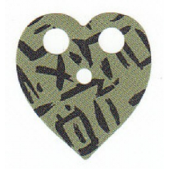 Minifigure Cape Cloth, Heart Shaped with Black Markings Pattern