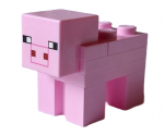 Minecraft Pig with 2 x 2 Plate (Plain Snout) - Brick Built
