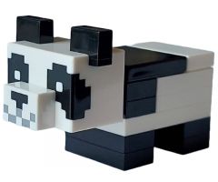 Minecraft Panda, Baby (White Plate with Bar Handle) - Brick Built