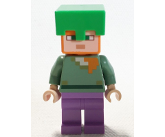 Alex - Bright Green Helmet, Medium Lavender Legs