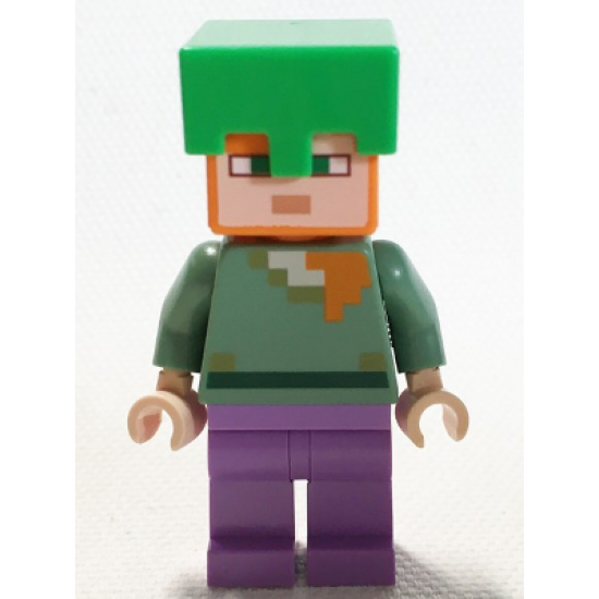 Alex - Bright Green Helmet, Medium Lavender Legs