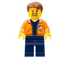 Miner - Equipment Operator with Beard, Reddish Brown Hair