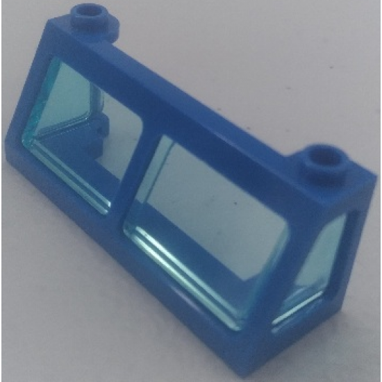 Windscreen 2 x 6 x 2 Train with Trans-Light Blue Glass (13756 / 13760)