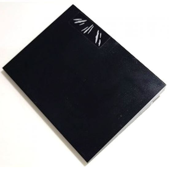 Slope 10 6 x 8 with 3 Sets of Silver Claw Marks on Black Background Pattern Model Right Side (Sticker) - Set 70424