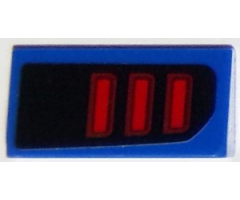 Slope 30 1 x 2 x 2/3 with Ford Mustang Taillight Pattern Model Right Side (Sticker) - Set 75871
