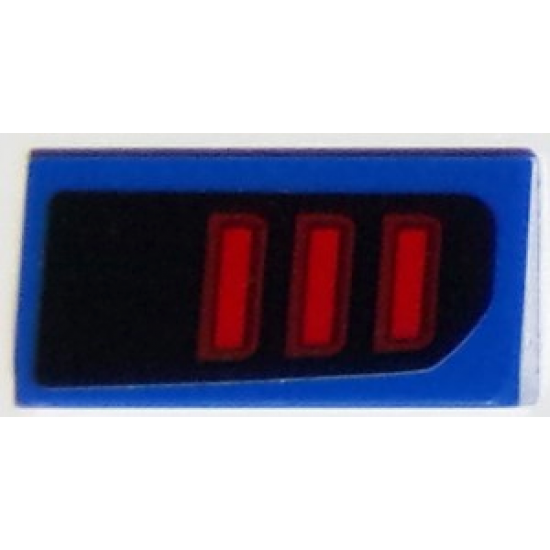 Slope 30 1 x 2 x 2/3 with Ford Mustang Taillight Pattern Model Right Side (Sticker) - Set 75871