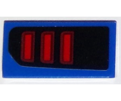 Slope 30 1 x 2 x 2/3 with Ford Mustang Taillight Pattern Model Left Side (Sticker) - Set 75871