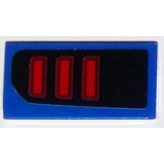 Slope 30 1 x 2 x 2/3 with Ford Mustang Taillight Pattern Model Left Side (Sticker) - Set 75871