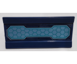 Vehicle, Spoiler / Plow Blade 6 x 3 with Hinge with Metallic Light Blue Solar Panel Pattern (Sticker) - Set 76153