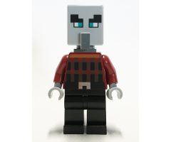 Illager (Pillager) - Black Legs, Dark Bluish Gray Neck Bracket and Tile with Clip