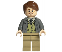 Professor Remus Lupin, Dark Bluish Gray Jacket, Olive Green Vest