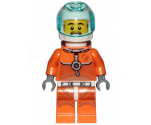 Astronaut - Male, Orange Spacesuit with Dark Bluish Gray Lines, Trans Light Blue Large Visor, Stubble