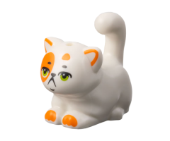 Cat, Friends, Large, Sitting with Orange Markings and Lime Eyes Pattern (Churro)