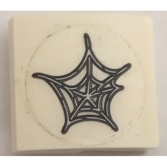 Slope, Curved 2 x 2 x 2/3 with Spider Web Pattern (Sticker) - Set 76083