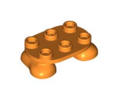 Legs with Plate Round 2 x 3