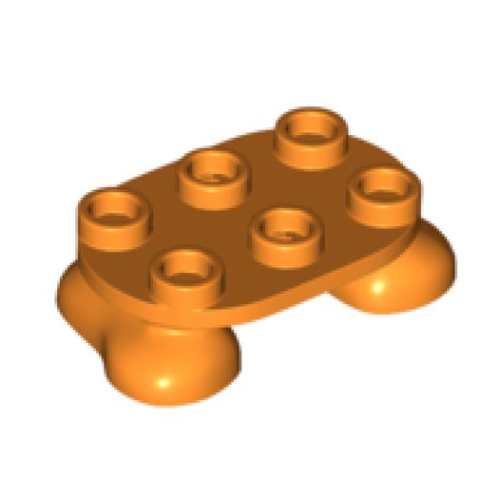 Legs with Plate Round 2 x 3