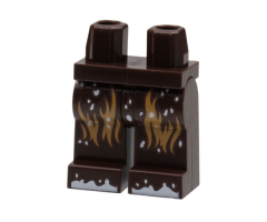 Hips and Legs with Medium Nougat Fur, White Snow on Legs and Feet Pattern (SW Chewbacca)