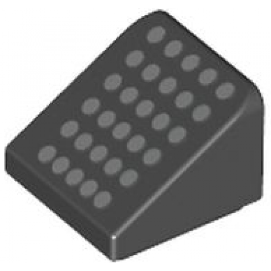 Slope 30 1 x 1 x 2/3 with 30 Silver Dots Pattern