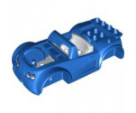 Duplo, Toolo Car Chassis Assembly with Blue Body and White Interior