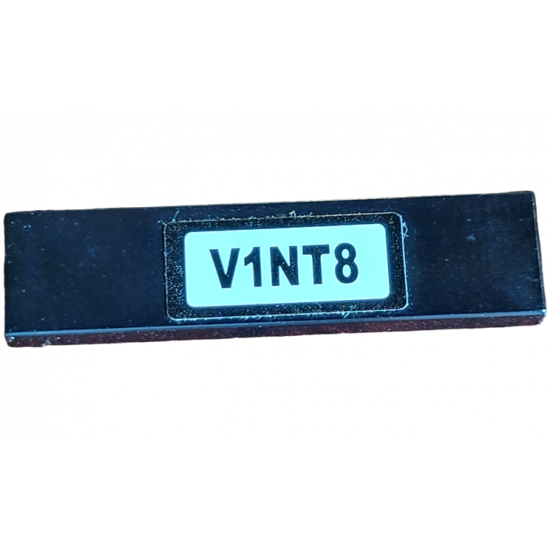 Tile 1 x 4 with 'V1NT8' Pattern (Sticker) - Set 76054