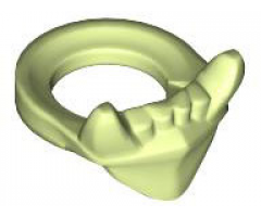 Minifigure Lower Jaw with Fangs