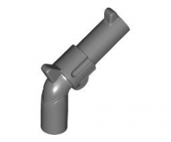 Minifigure, Weapon Gun, Pistol Revolver - Large Barrel and Hollow Handle