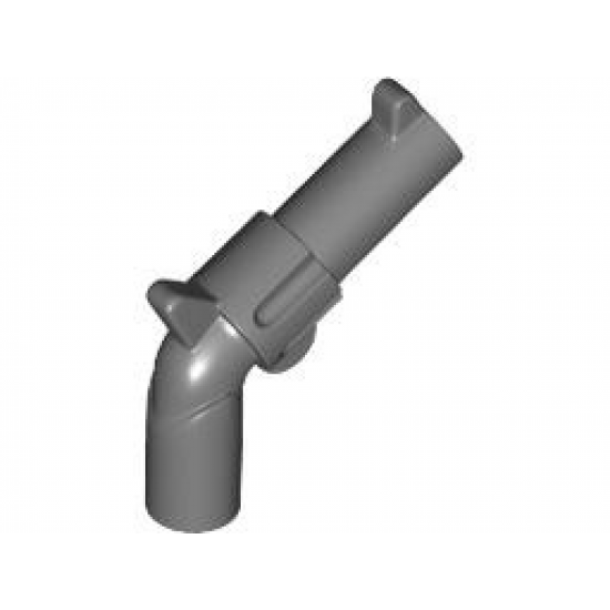 Minifigure, Weapon Gun, Pistol Revolver - Large Barrel and Hollow Handle